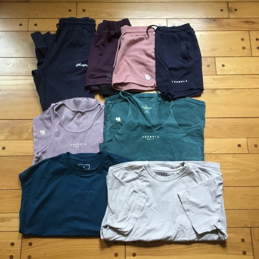 YoungLA Athletic 8 Piece Bundle 6 Medium 1 Large 1 Small